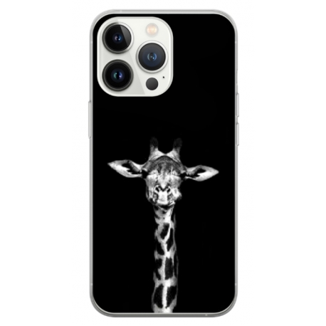 Husa personalizata tip carcasa HQPrint pentru Apple iPhone 14 Pro, model Giraffe 3, multicolor, S1D1M0222