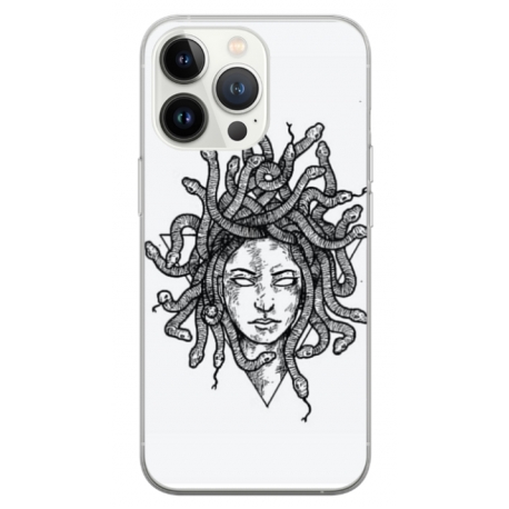 Husa personalizata tip carcasa HQPrint pentru Apple iPhone 14 Pro, model Medusa 2, multicolor, S1D1M0230