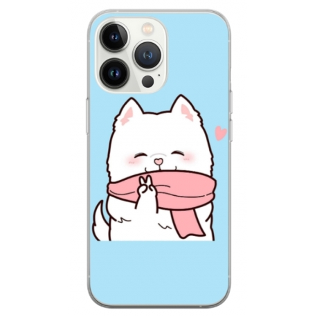 Husa personalizata tip carcasa HQPrint pentru Apple iPhone 14 Pro, model Cute Puppy, multicolor, S1D1M0232