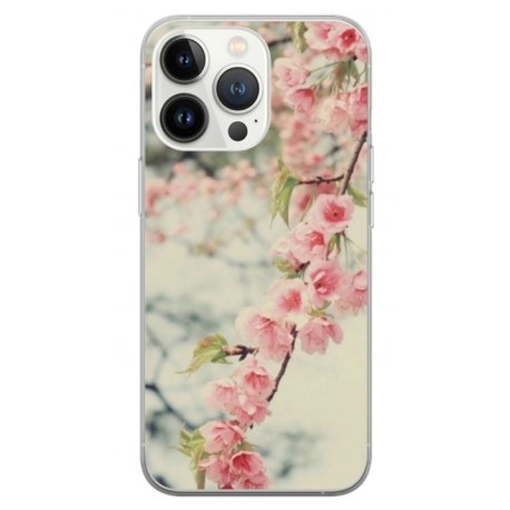 Husa personalizata tip carcasa HQPrint pentru Apple iPhone 14 Pro, model Flowers 18, multicolor, S1D1M0245