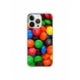 Husa personalizata tip carcasa HQPrint pentru Apple iPhone 14 Pro, model MandM, multicolor, S1D1M0257