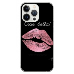 Husa personalizata tip carcasa HQPrint pentru Apple iPhone 14 Pro, model Ciao Bella, multicolor, S1D1M0261