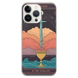 Husa personalizata tip carcasa HQPrint pentru Apple iPhone 14 Pro, model Tarrot, multicolor, S1D1M0267