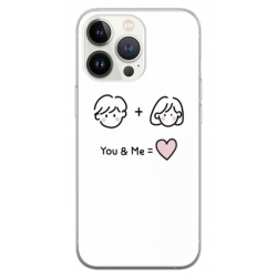 Husa personalizata tip carcasa HQPrint pentru Apple iPhone 14 Pro, model You and Me, multicolor, S1D1M0274