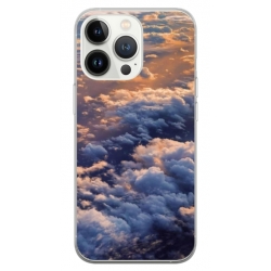 Husa personalizata tip carcasa HQPrint pentru Apple iPhone 14 Pro, model Beautiful Sky, multicolor, S1D1M0277