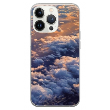 Husa personalizata tip carcasa HQPrint pentru Apple iPhone 14 Pro, model Beautiful Sky, multicolor, S1D1M0277