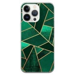 Husa personalizata tip carcasa HQPrint pentru Apple iPhone 14 Pro, model Emerald, multicolor, S1D1M0287