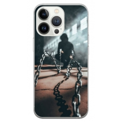Husa personalizata tip carcasa HQPrint pentru Apple iPhone 14 Pro, model Chain Man, multicolor, S1D1M0296