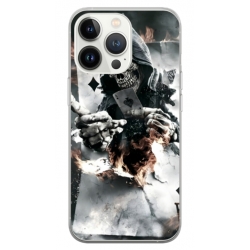 Husa personalizata tip carcasa HQPrint pentru Apple iPhone 14 Pro, model Skeleton Cards, multicolor, S1D1M0301
