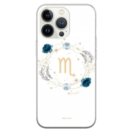 Husa personalizata tip carcasa HQPrint pentru Apple iPhone 14 Pro, model Zodiac Circle, multicolor, S1D1M0349