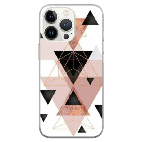 Husa personalizata tip carcasa HQPrint pentru Apple iPhone 14 Pro, model Abstract 5, multicolor, S1D1M0368