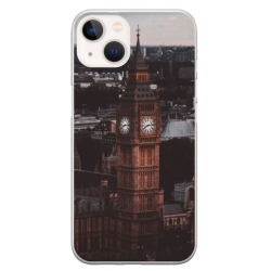 Husa personalizata tip carcasa HQPrint pentru Apple iPhone 14, model Big Ben 2, multicolor, S1D1M0014