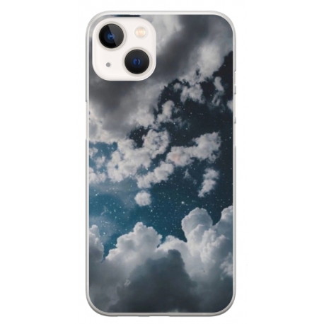 Husa personalizata tip carcasa HQPrint pentru Apple iPhone 14, model Blue Sky, multicolor, S1D1M0023