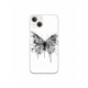 Husa personalizata tip carcasa HQPrint pentru Apple iPhone 14, model Butterfly 3, multicolor, S1D1M0030