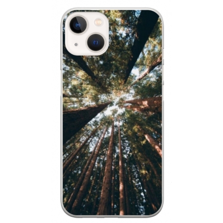 Husa personalizata tip carcasa HQPrint pentru Apple iPhone 14, model Tree perspective, multicolor, S1D1M0079