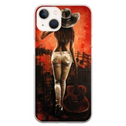 Husa personalizata tip carcasa HQPrint pentru Apple iPhone 14, model Sexy Lady, multicolor, S1D1M0113