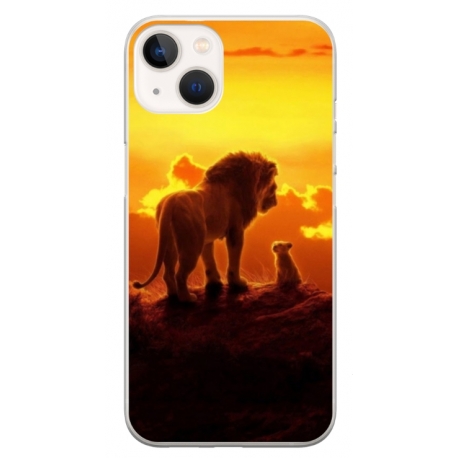 Husa personalizata tip carcasa HQPrint pentru Apple iPhone 14, model Lion King 1, multicolor, S1D1M0119