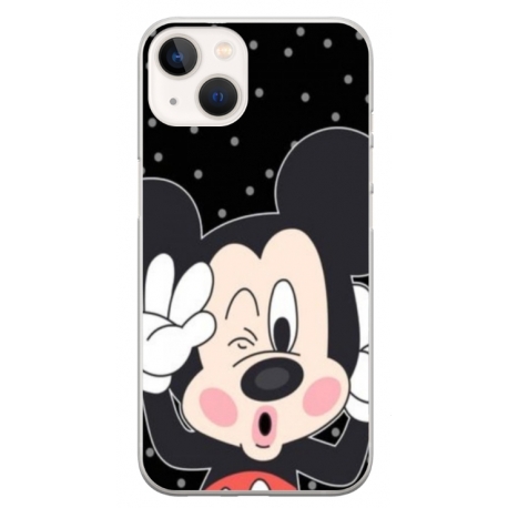 Husa personalizata tip carcasa HQPrint pentru Apple iPhone 14, model Mickey 1, multicolor, S1D1M0124