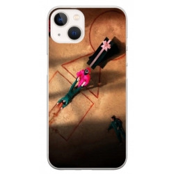 Husa personalizata tip carcasa HQPrint pentru Apple iPhone 14, model Squid Game 12, multicolor, S1D1M0184