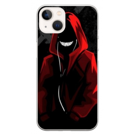 Husa personalizata tip carcasa HQPrint pentru Apple iPhone 14, model Evil Hoodie Man, multicolor, S1D1M0197