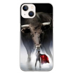 Husa personalizata tip carcasa HQPrint pentru Apple iPhone 14, model Bull, multicolor, S1D1M0205