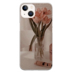 Husa personalizata tip carcasa HQPrint pentru Apple iPhone 14, model Flowers 14, multicolor, S1D1M0208