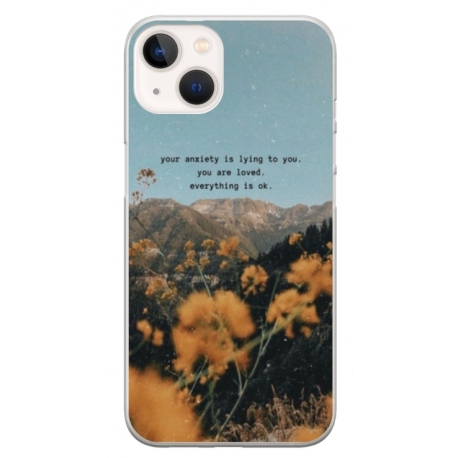 Husa personalizata tip carcasa HQPrint pentru Apple iPhone 14, model Quote 1, multicolor, S1D1M0306