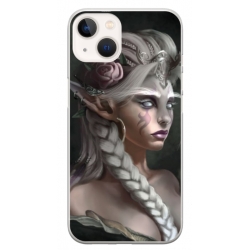 Husa personalizata tip carcasa HQPrint pentru Apple iPhone 14, model Alien Queen, multicolor, S1D1M0308