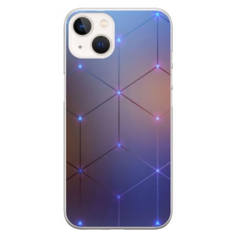 Husa personalizata tip carcasa HQPrint pentru Apple iPhone 14, model Square, multicolor, S1D1M0315