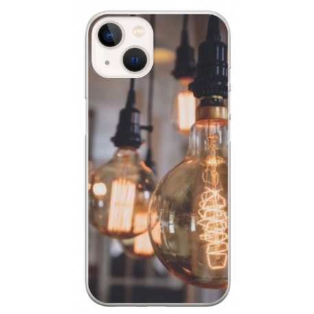 Husa personalizata tip carcasa HQPrint pentru Apple iPhone 14, model Lightbulb, multicolor, S1D1M0322