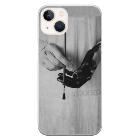 Husa personalizata tip carcasa HQPrint pentru Apple iPhone 14, model Black Paint, multicolor, S1D1M0336
