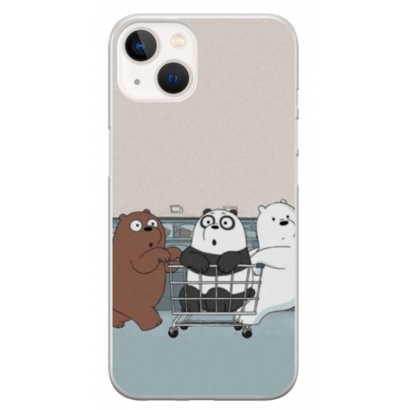 Husa personalizata tip carcasa HQPrint pentru Apple iPhone 15 Plus, model Bears 1, multicolor, S1D1M0003