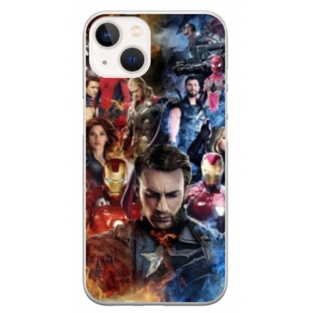 Husa personalizata tip carcasa HQPrint pentru Apple iPhone 15 Plus, model Avengers Endgame, multicolor, S1D1M0009