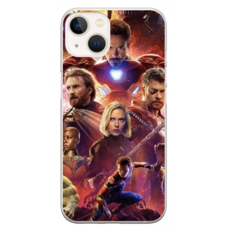 Husa personalizata tip carcasa HQPrint pentru Apple iPhone 15 Plus, model Avengers Inifinity War, multicolor, S1D1M0010