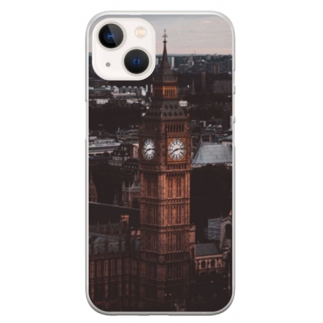 Husa personalizata tip carcasa HQPrint pentru Apple iPhone 15 Plus, model Big Ben 2, multicolor, S1D1M0014