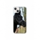 Husa personalizata tip carcasa HQPrint pentru Apple iPhone 15 Plus, model Black Horse, multicolor, S1D1M0019