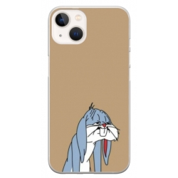 Husa personalizata tip carcasa HQPrint pentru Apple iPhone 15 Plus, model Tired Bunny, multicolor, S1D1M0027