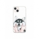 Husa personalizata tip carcasa HQPrint pentru Apple iPhone 15 Plus, model Fluffy Dog, multicolor, S1D1M0033