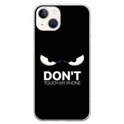 Husa personalizata tip carcasa HQPrint pentru Apple iPhone 15 Plus, model Dont touch my phone 1, multicolor, S1D1M0035