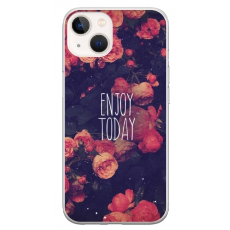 Husa personalizata tip carcasa HQPrint pentru Apple iPhone 15 Plus, model Enjoy Today, multicolor, S1D1M0037