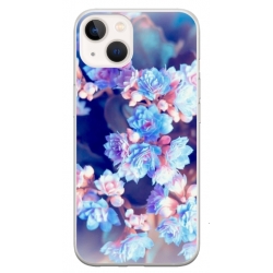 Husa personalizata tip carcasa HQPrint pentru Apple iPhone 15 Plus, model Flowers 2, multicolor, S1D1M0038