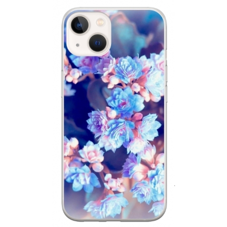Husa personalizata tip carcasa HQPrint pentru Apple iPhone 15 Plus, model Flowers 2, multicolor, S1D1M0038