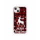 Husa personalizata tip carcasa HQPrint pentru Apple iPhone 15 Plus, model Merry Christmas Reindeer 2, multicolor, S1D1M0050
