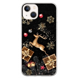 Husa personalizata tip carcasa HQPrint pentru Apple iPhone 15 Plus, model Reindeer 2, multicolor, S1D1M0052
