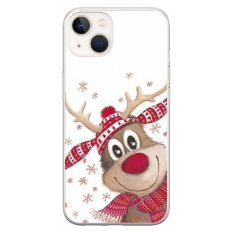 Husa personalizata tip carcasa HQPrint pentru Apple iPhone 15 Plus, model Reindeer 3, multicolor, S1D1M0053