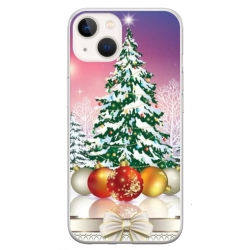Husa personalizata tip carcasa HQPrint pentru Apple iPhone 15 Plus, model Christmas Tree 1, multicolor, S1D1M0057