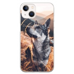Husa personalizata tip carcasa HQPrint pentru Apple iPhone 15 Plus, model Dog 1, multicolor, S1D1M0064