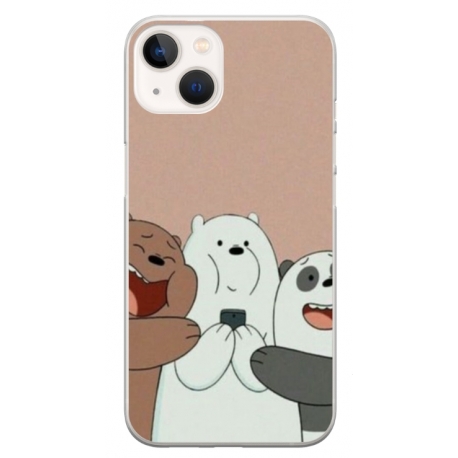 Husa personalizata tip carcasa HQPrint pentru Apple iPhone 15 Plus, model Bears 2, multicolor, S1D1M0089