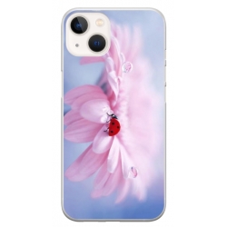 Husa personalizata tip carcasa HQPrint pentru Apple iPhone 15 Plus, model Flowers 5, multicolor, S1D1M0114