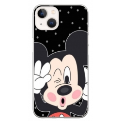 Husa personalizata tip carcasa HQPrint pentru Apple iPhone 15 Plus, model Mickey 1, multicolor, S1D1M0124